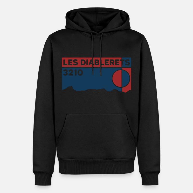 Les Diablerets - Sweat à capuche Premium bio Homme - undefined