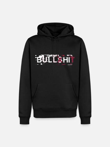 Des conneries - Sweat à capuche Premium bio Homme - noir