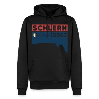 Schlern Sciliar Dolomiten Höhe Wanderung Südtirol - Männer Premium Bio Hoodie - Schwarz - Vorne - Nico (187cm)
