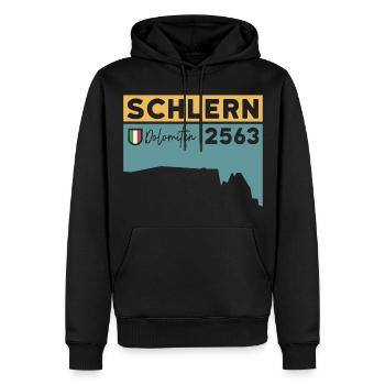 Schlern Sciliar Dolomiten Höhe Wanderung Südtirol - Männer Premium Bio Hoodie - Schwarz - Vorne - Nico (187cm)