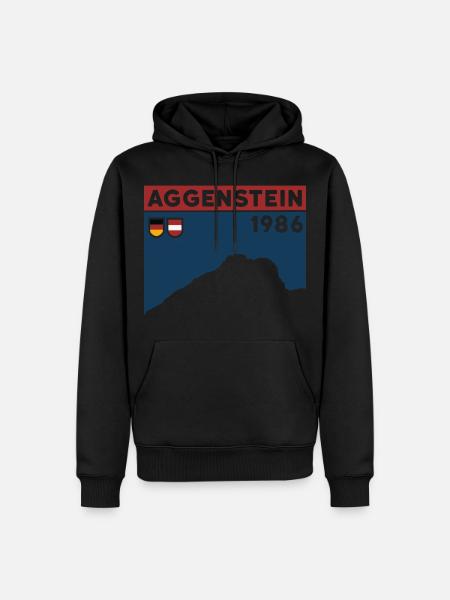 Aggenstein Berg Gipfel Tour Wandern Wanderung Grän - Männer Premium Bio Hoodie - Schwarz