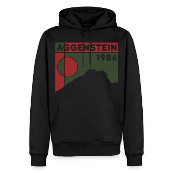 Aggenstein Mountain Summit Tour Randonnée Randonnée Grän - Sweat à capuche Premium bio Homme - noir - Devant - Nico (187cm)