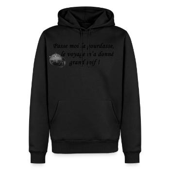 Pass me the gourd - Men’s Premium Organic Hoodie - black - Front - Nico (187cm)