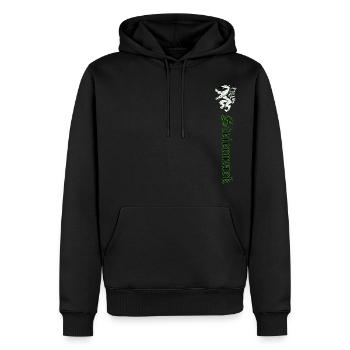 Steiermark - Männer Premium Bio Hoodie - Schwarz - Vorne - Nico (187cm)
