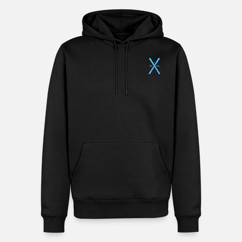 Ski ski u later - Sweat à capuche Premium bio Homme - noir
