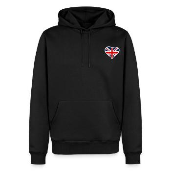 England flagge - Männer Premium Bio Hoodie - Schwarz - Vorne - Nico (187cm)