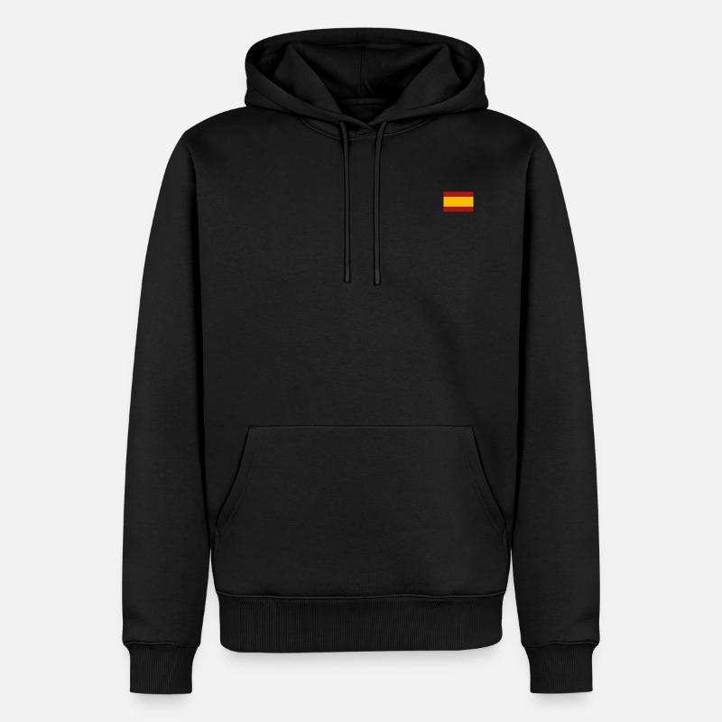 DRAPEAU ESPAGNOL - Sweat à capuche Premium bio Homme - noir