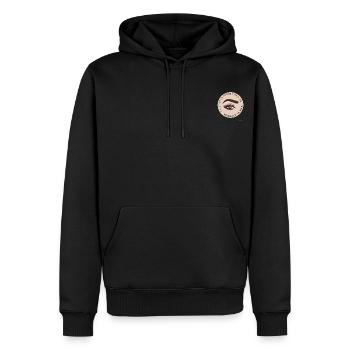 Celui qui a formé l oeil ne verrait il pas - Sweat à capuche Premium bio Homme - noir - Devant - Nico (187cm)