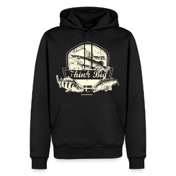 Angel Shirt Think big Schweden - Männer Premium Bio Hoodie - Schwarz - Vorne - Nico (187cm)