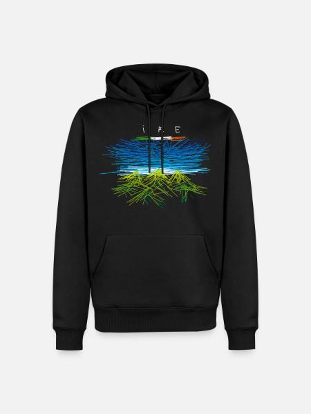 Irish with green hills - Men’s Premium Organic Hoodie - black