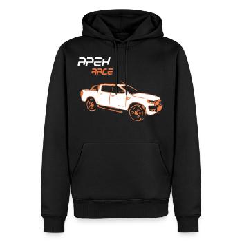 Apex Race Pick Up Truck - Männer Premium Bio Hoodie - Schwarz - Vorne - Nico (187cm)