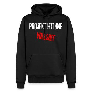 Projektleitung Vollsuff Besaufen Sauftour Partner - Männer Premium Bio Hoodie - Schwarz - Vorne - Nico (187cm)