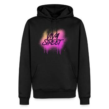 Viva Street - Sweat à capuche Premium bio Homme - noir - Devant - Nico (187cm)