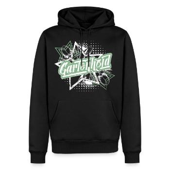 Héros du jardin! Chemise de jardinier - Sweat à capuche Premium bio Homme - noir - Devant - Nico (187cm)
