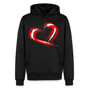 Canada - Men’s Premium Organic Hoodie - black - Front - Nico (187cm)