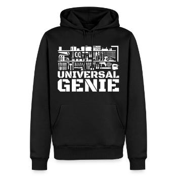 Universalgenie Heimwerker Geschenk - Männer Premium Bio Hoodie - Schwarz - Vorne - Nico (187cm)