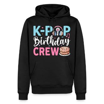 Équipe d’anniversaire K-Pop - Sweat à capuche Premium bio Homme - noir - Devant - Nico (187cm)
