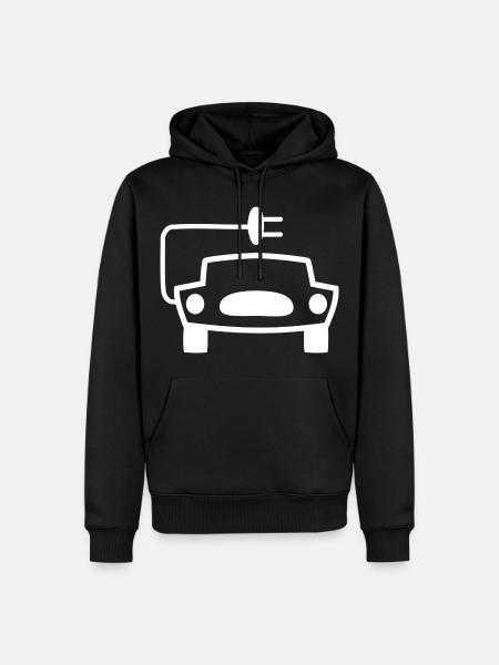 Elektrische Autos - Männer Premium Bio Hoodie - Schwarz