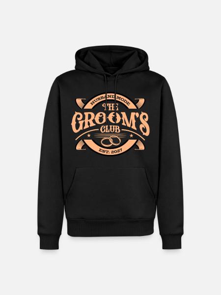 The Grooms Club 2027 - Männer Premium Bio Hoodie - Schwarz