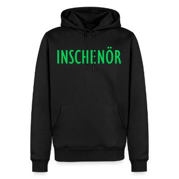 Inschenör Ingenieur Studium Arbeit Maschinenbau - Männer Premium Bio Hoodie - Schwarz - Vorne - Nico (187cm)