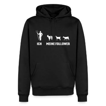 Ich und Meine Follower Ziege t-shirt Ziegen - Männer Premium Bio Hoodie - Schwarz - Vorne - Nico (187cm)
