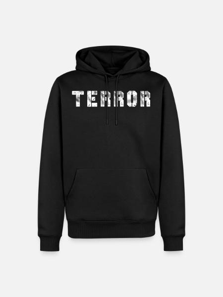 terror - Men’s Premium Organic Hoodie - black