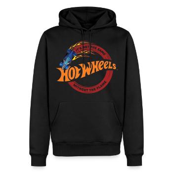 Hot Wheels It´s Not The Same Without The Flame - Sweat à capuche Premium bio Homme - noir - Devant - Nico (187cm)