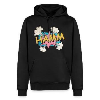 Hamm Deutschland Stadt Schrift Pop Art Comic - Männer Premium Bio Hoodie - Schwarz - Vorne - Nico (187cm)