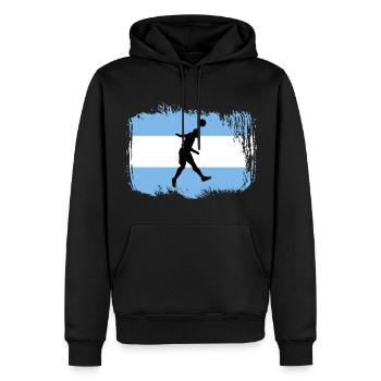 Fußball Argentinien Sport - Männer Premium Bio Hoodie - Schwarz - Vorne - Nico (187cm)