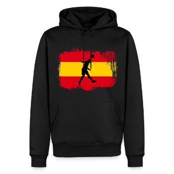 Football Espagne Sports - Sweat à capuche Premium bio Homme - noir - Devant - Nico (187cm)