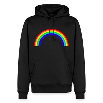 Bogen in Den Himmel - Männer Premium Bio Hoodie - Schwarz - Vorne - Nico (187cm)