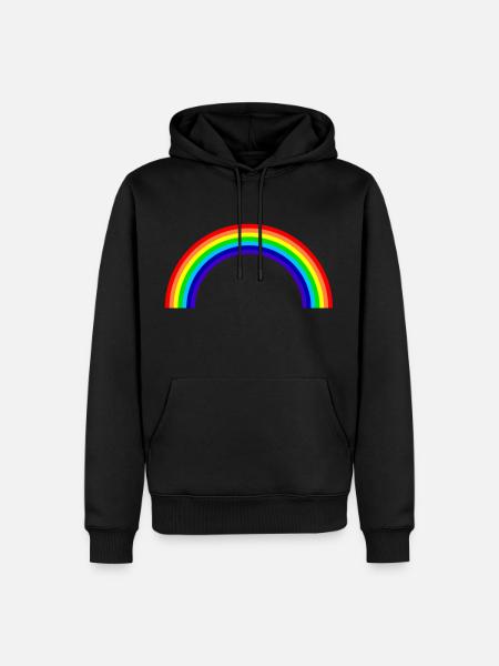 Rainbow - Men’s Premium Organic Hoodie - black
