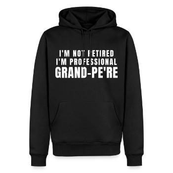 Grand-pere. Grand-Pere Geschenk - Männer Premium Bio Hoodie - Schwarz - Vorne - Nico (187cm)