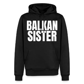Balkan Hrvatska Apc Balkan Jebiga Hrvatska Croates - Sweat à capuche Premium bio Homme - noir - Devant - Nico (187cm)