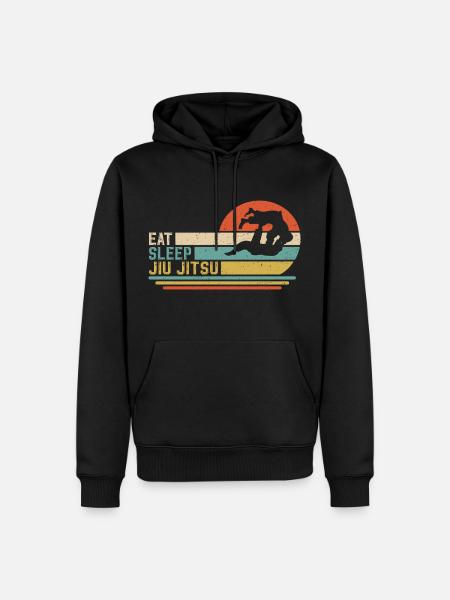 Eat Sleep Jiu Jitsu - Men’s Premium Organic Hoodie - black