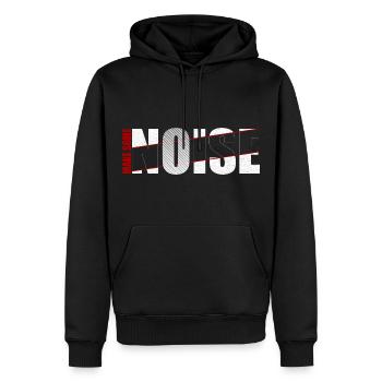 MAKE SOME NOISE - Sweat à capuche Premium bio Homme - noir - Devant - Nico (187cm)