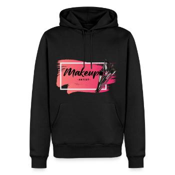 Make Up Artist Lipstick Cosmetologist Beauty - Men’s Premium Organic Hoodie - black - Front - Nico (187cm)