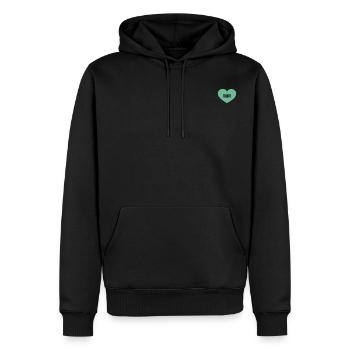 Le meilleur est la maman - Sweat à capuche Premium bio Homme - noir - Devant - Nico (187cm)