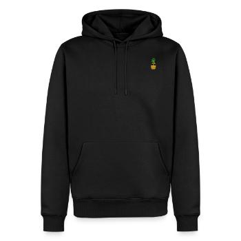 Ananas Sonnenbrille Urlaub Sommer - Männer Premium Bio Hoodie - Schwarz - Vorne - Nico (187cm)