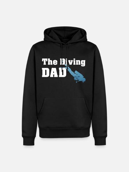 The Diving DAD - Diving - Men’s Premium Organic Hoodie - black