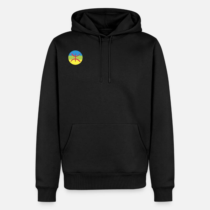 drapeau berbere amazigh - Sweat à capuche Premium bio Homme - noir