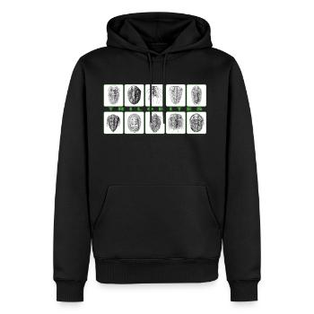 Trilobites block t shirt. - Men’s Premium Organic Hoodie - black - Front - Nico (187cm)