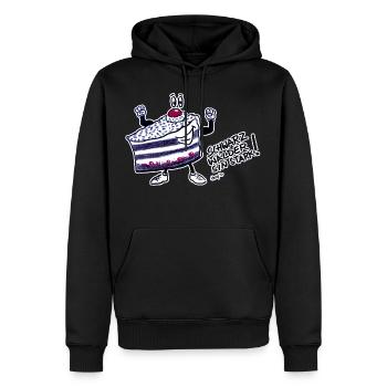 Schwarzwälder Kirschtorte - Männer Premium Bio Hoodie - Schwarz - Vorne - Nico (187cm)
