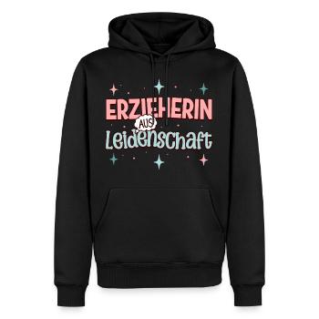 Maternelle Maternelle Profession Enseignant de maternelle - Sweat à capuche Premium bio Homme - noir - Devant - Nico (187cm)