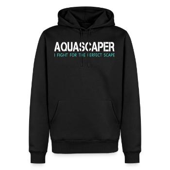 Aquascaping - Aquascaper - Aquarium - Geschenk - Männer Premium Bio Hoodie - Schwarz - Vorne - Nico (187cm)