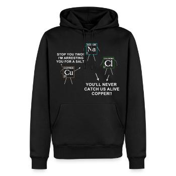Wissenschaft - Männer Premium Bio Hoodie - Schwarz - Vorne - Nico (187cm)