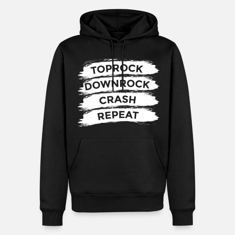 Breakdance Techniques - Sweat à capuche Premium bio Homme - noir