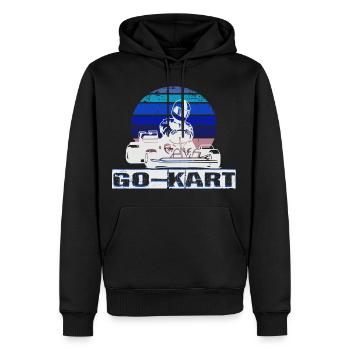 Kart - Männer Premium Bio Hoodie - Schwarz - Vorne - Nico (187cm)