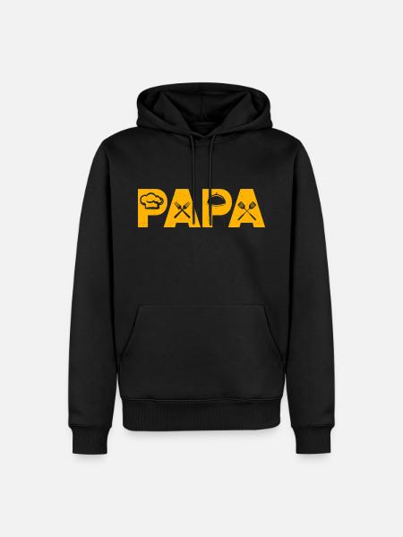 Dad cook kitchen gift cook - Men’s Premium Organic Hoodie - black