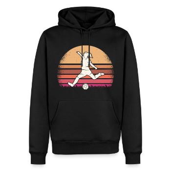 Fußballer Fußballspieler Frauen Fußball - Männer Premium Bio Hoodie - Schwarz - Vorne - Nico (187cm)